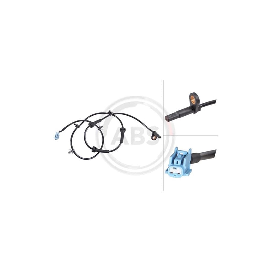 A.B.S. 31781 ABS Sensor for NISSAN Murano II (Z51) | ML Performance UK Car Parts