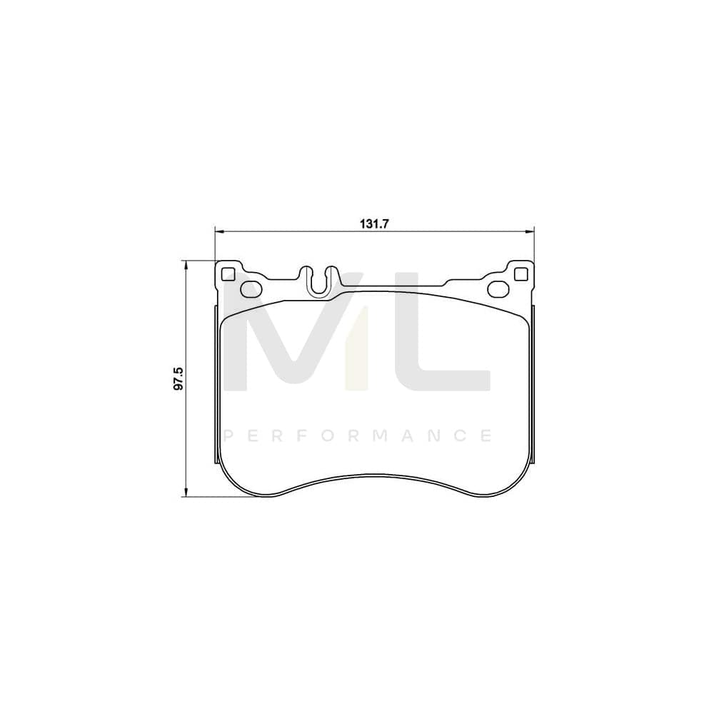 Brembo P 50 114 Brake Pad Set Prepared For Wear Indicator | ML Performance Car Parts