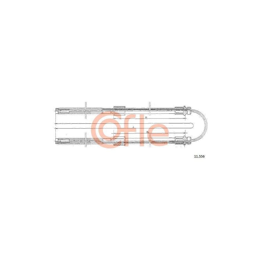 Cofle 11.556 Hand Brake Cable For Ford Transit