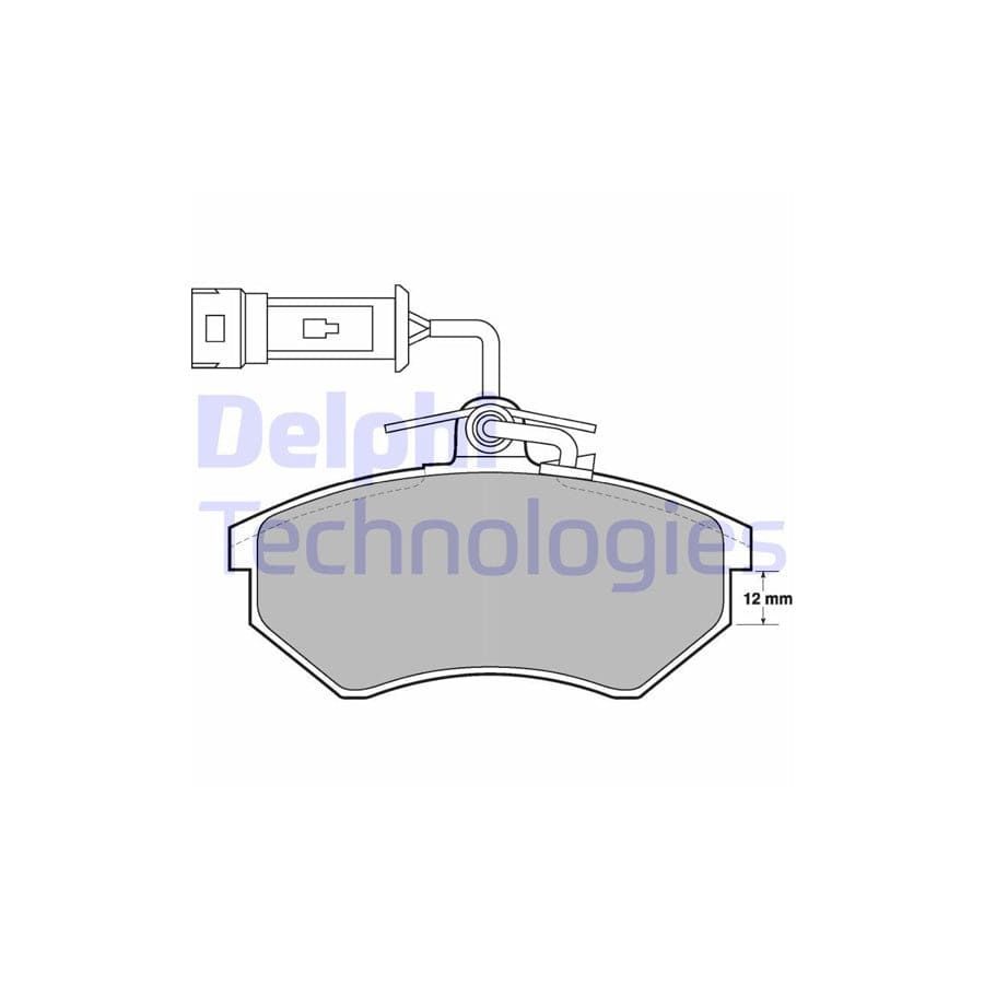 Delphi Lp901 Brake Pad Set For Audi A4