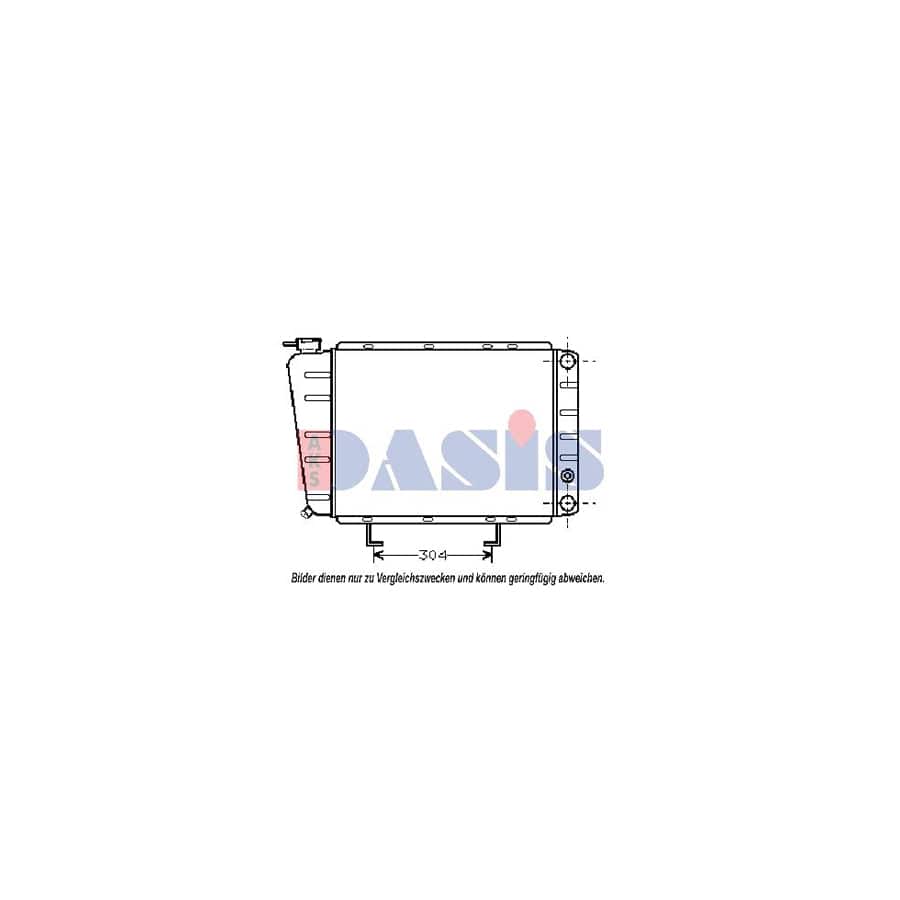 AKS Dasis 161090N Engine Radiator For Peugeot 505 | ML Performance UK