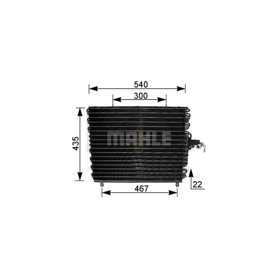 MAHLE ORIGINAL AC 166 000S Air conditioning condenser without dryer | ML Performance Car Parts