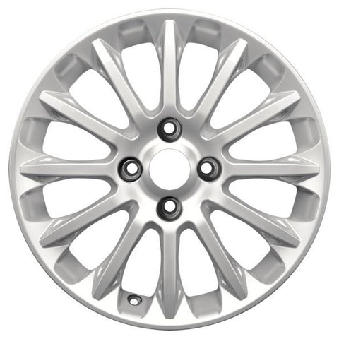 GENUINE FORD 2237412 x4 SET OF 4 FIESTA ALLOY WHEEL 16" 12-SPOKE VERVE DESIGN, SPARKLE SILVER 11/2012 - 06/2017 | ML Performance UK