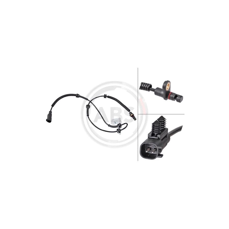 A.B.S. 31822 ABS Sensor for CHRYSLER Grand Voyager V (RT) | ML Performance UK Car Parts