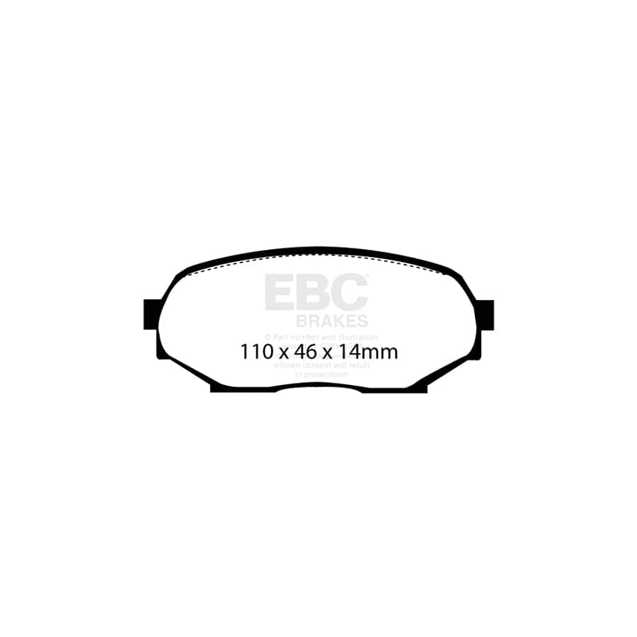 EBC PD06KF389 Mazda MX5 Mk1 Greenstuff Front Brake Pad & USR Disc Kit - Akebono Caliper 2 | ML Performance UK Car Parts