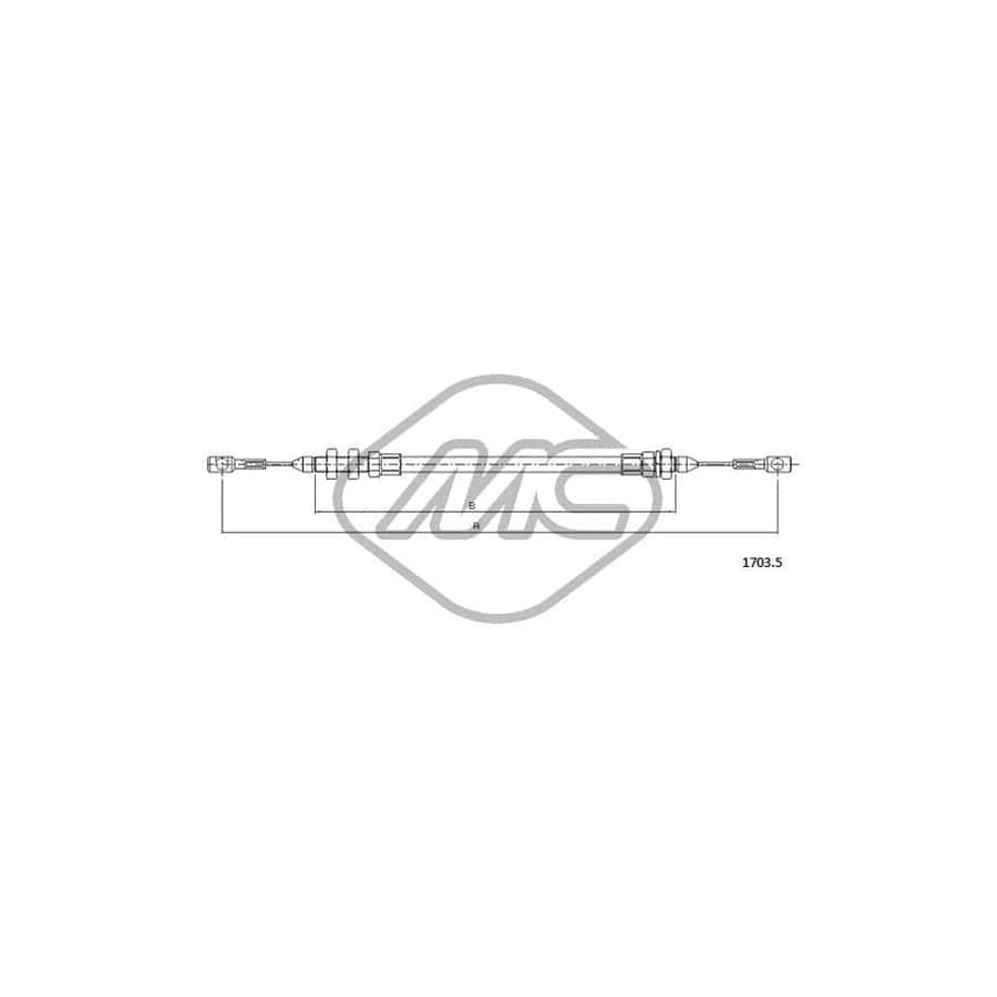 Metalcaucho 81525 Throttle Cable for IVECO Daily | ML Performance UK Car Parts