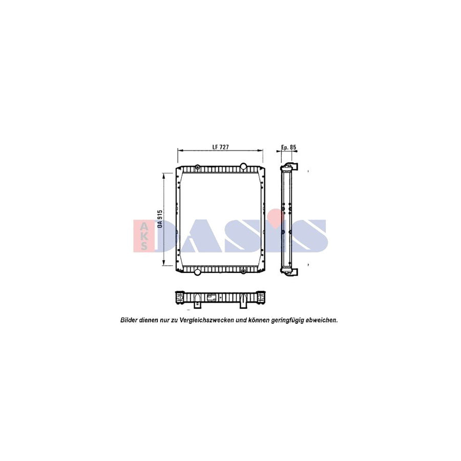 AKS Dasis 390011N Engine Radiator | ML Performance UK