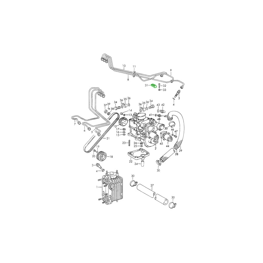 Genuine Porsche Fuel Line Clamp Porsche 911 69-71 | ML Performance UK Car Parts