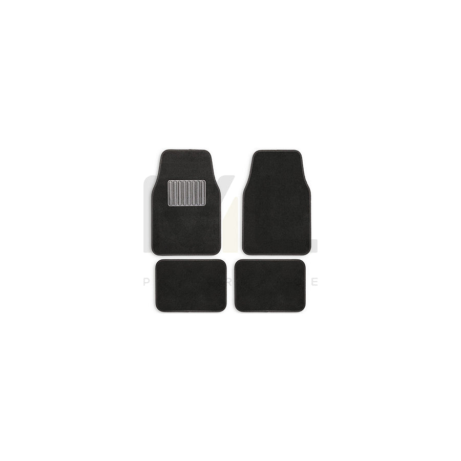 TITAN Universal fit 0000104.0000215 Floor mat set Textile, Front and Rear, Quantity: 4, Black | ML Performance Car Parts