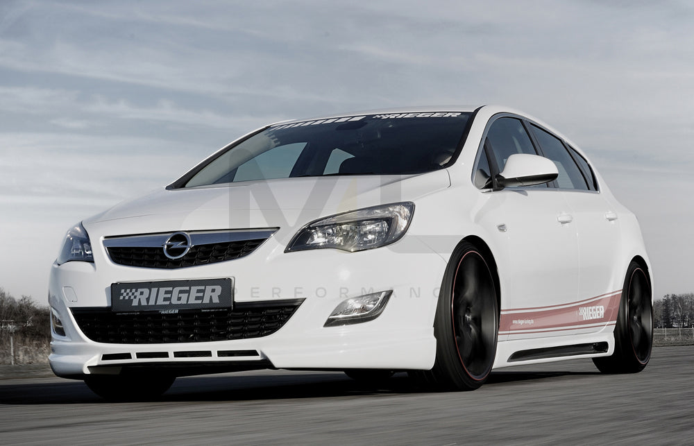 Rieger 00051311 Opel Astra J Front Splitter 7 | ML Performance UK Car Parts