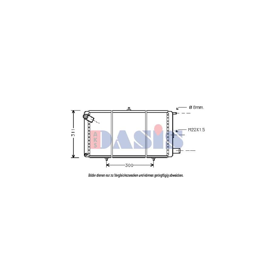 AKS Dasis 060150N Engine Radiator | ML Performance UK