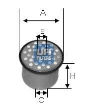 UFI 24.390.00 Fuel Filter