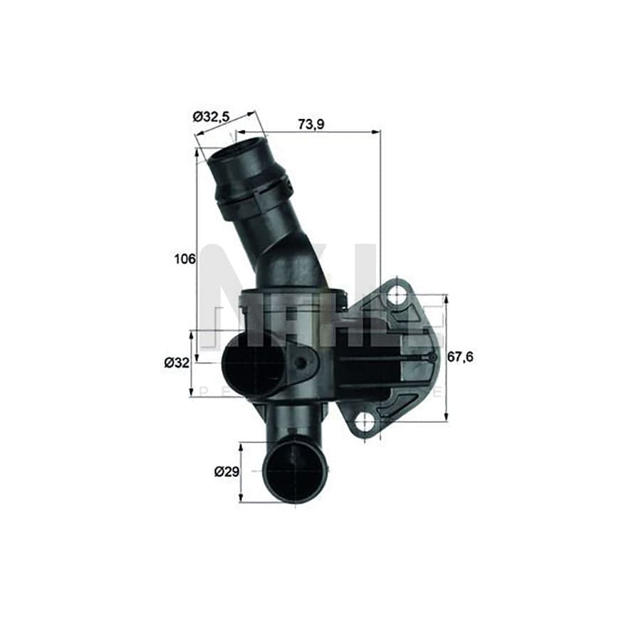 MAHLE ORIGINAL TI 61 80D Engine thermostat Opening Temperature: 80��C, with seal | ML Performance Car Parts