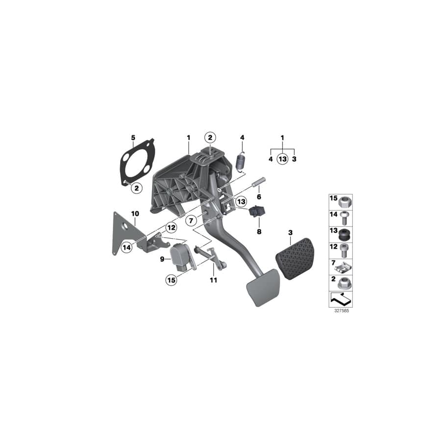 Genuine BMW 35006855307 F02 F01 F10 Coupling Element (Inc. Hybrid 7L, Hybrid 5 & Hybrid 7) | ML Performance UK Car Parts