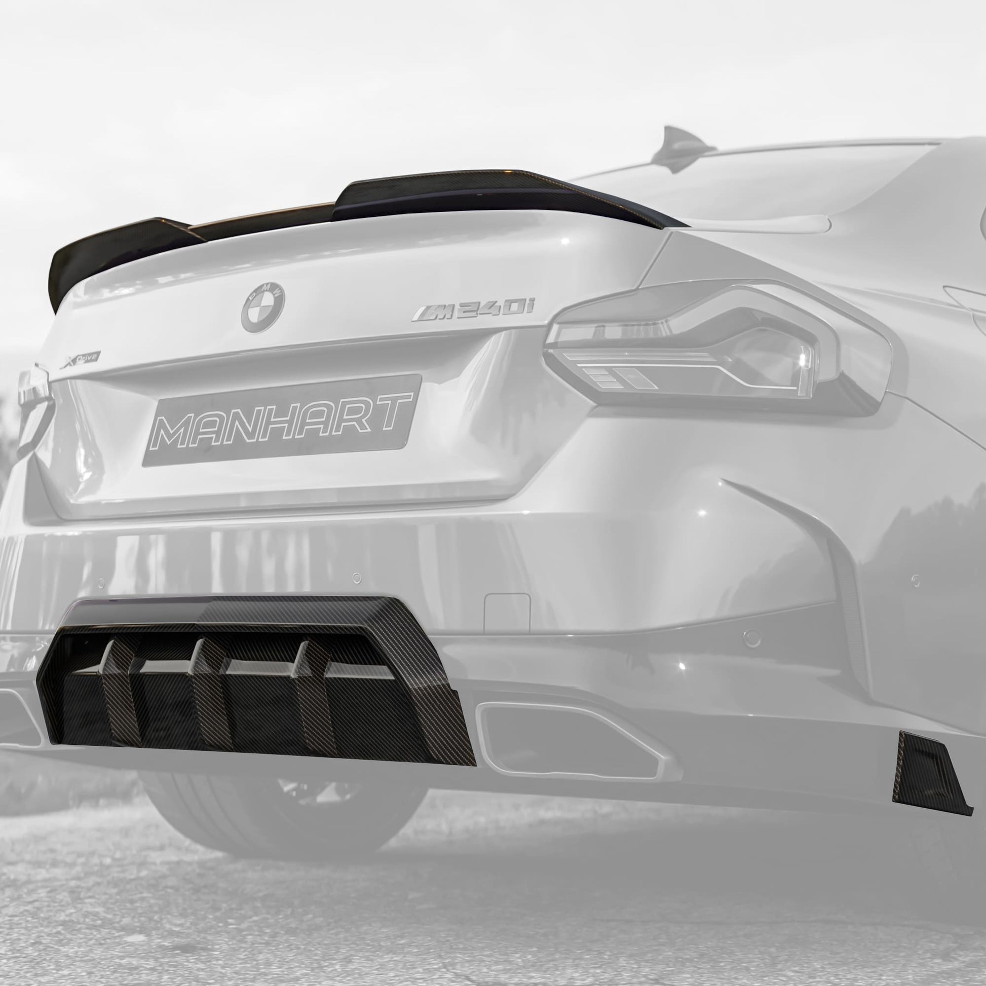 MANHART CARBON REAR BUMPER SIDE BLADES FOR BMW G42 M240I