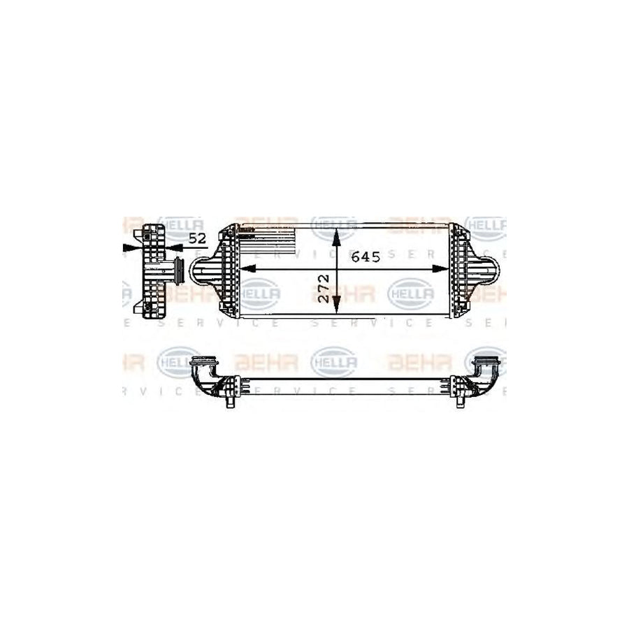 Hella 8ML 376 723-681 Intercooler