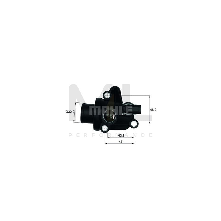 MAHLE ORIGINAL TI 72 87D Engine thermostat Opening Temperature: 87��C, with seal | ML Performance Car Parts