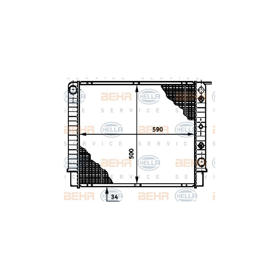 Hella 8MK 376 720-791 Engine Radiator