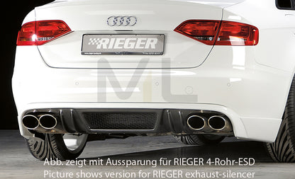 Rieger 00099072 Audi B8 B81 A4 Rear Diffuser 1 | ML Performance UK Car Parts