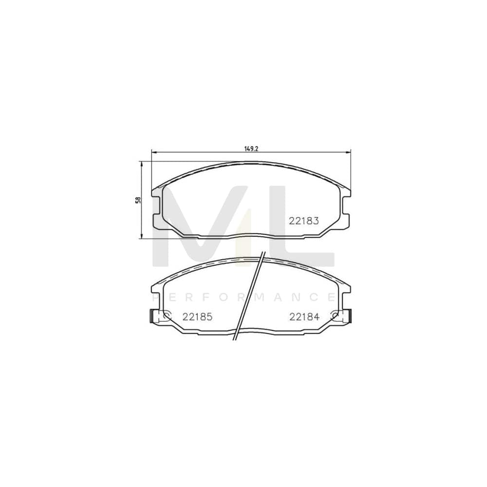 Brembo P 77 002 Brake Pad Set With Acoustic Wear Warning | ML Performance Car Parts