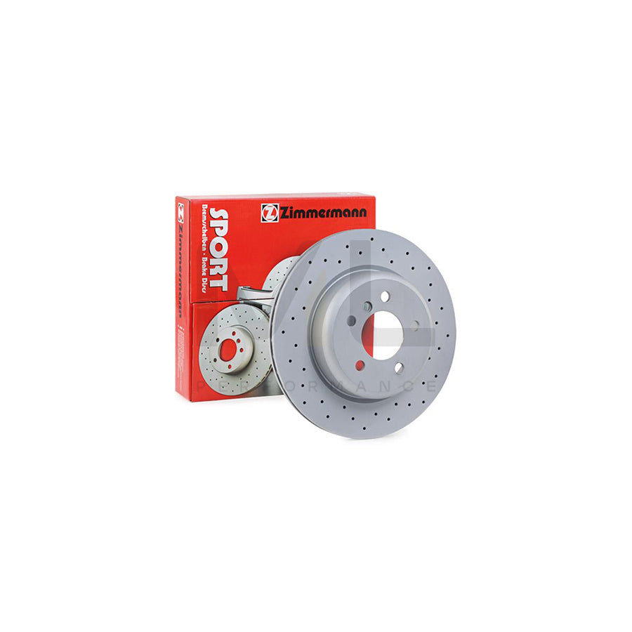 ZIMMERMANN SPORT COAT Z 150.3484.52 Brake Disc for BMW 5 Series Internally Vented, Perforated, Coated, High-carbon | ML Performance Car Parts