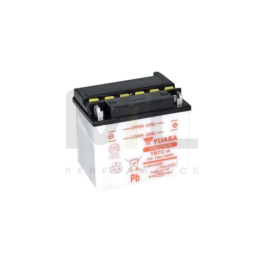 Yuasa YB7C-A 12v Motorbike & Motorcycle Battery | ML Performance UK Car Parts