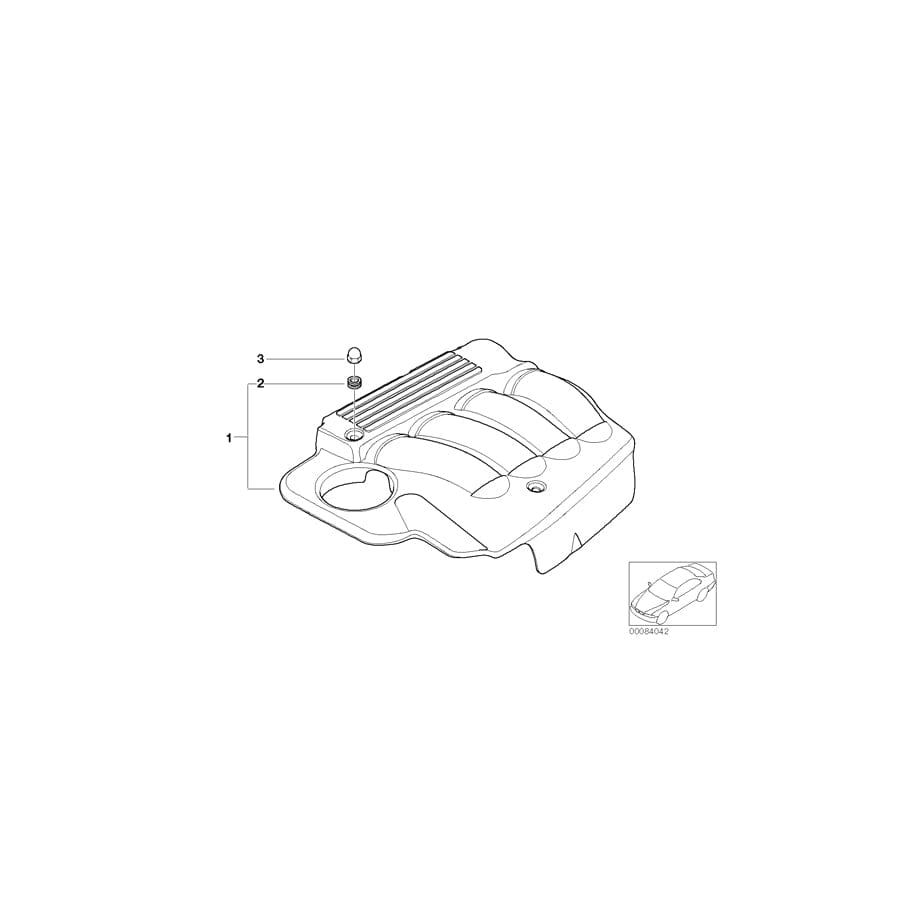 Genuine BMW 11617509092 E46 Cover, Acoustic (Inc. 318Ci, 316i & 318ti) | ML Performance UK Car Parts