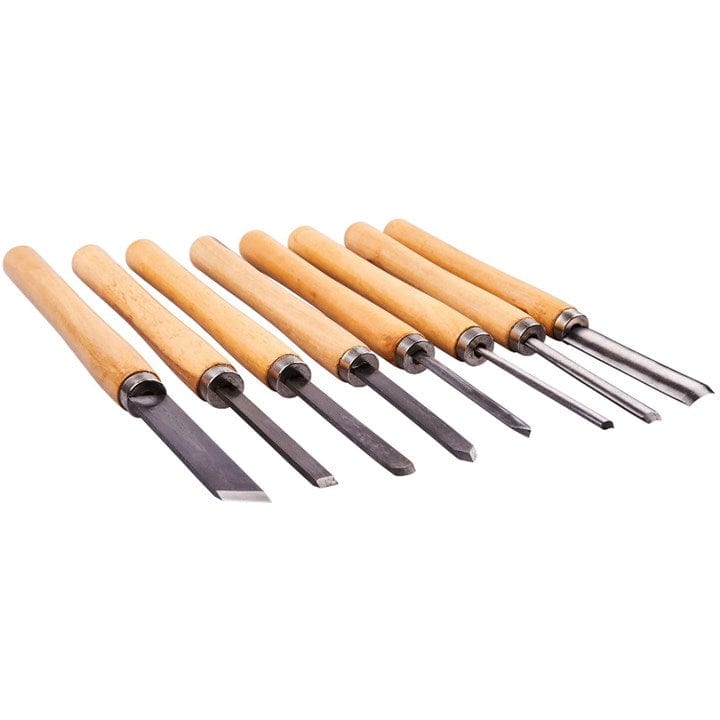 Amtech 8pcs. Wood Turning Chisel Set | ML Performance DIY & Power Tools