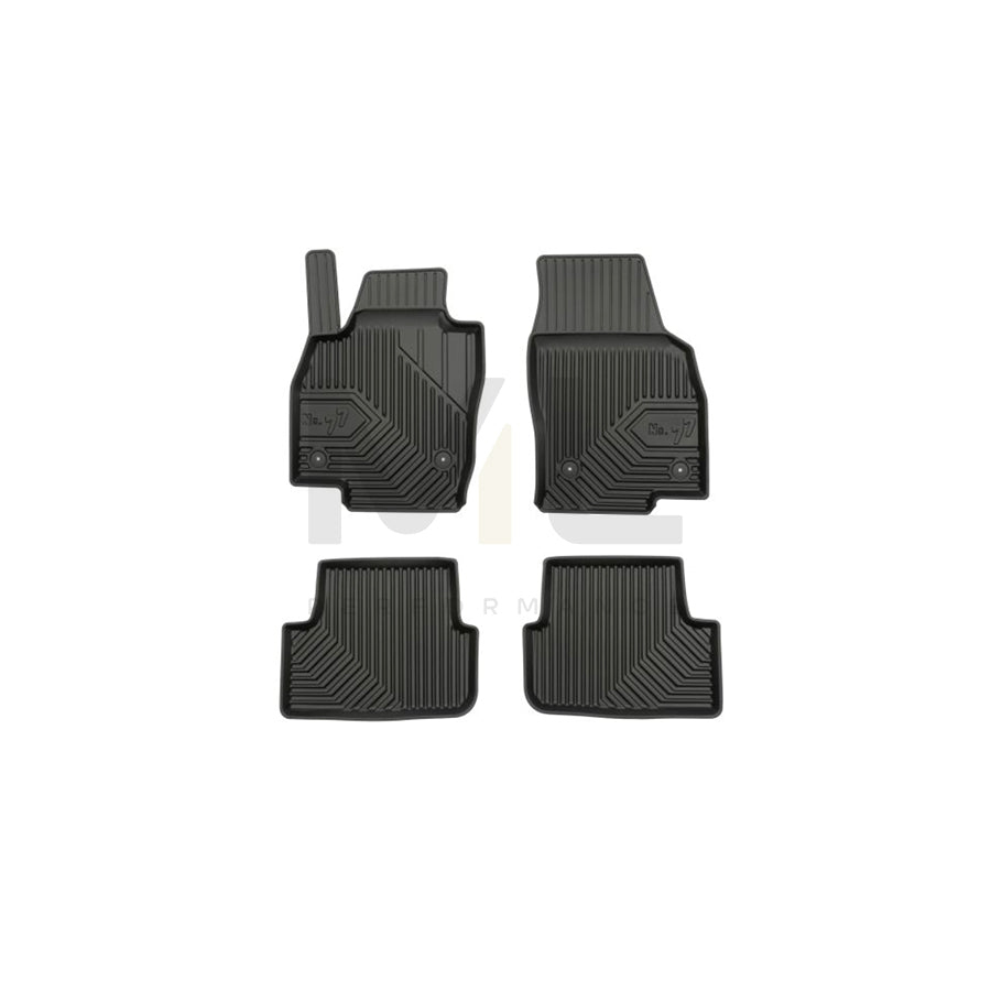 FROGUM Tailored 77407589 Floor mat set Elastomer, Front and Rear, Quantity: 4, Black | ML Performance Car Parts