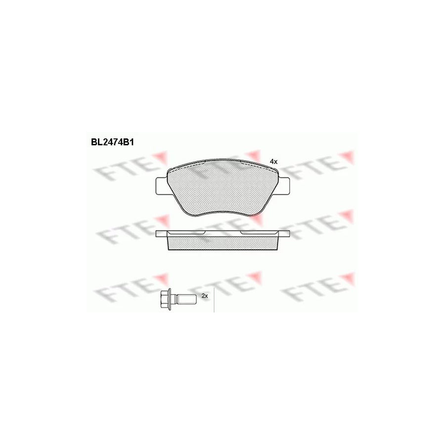 Fte BL2474B1 Brake Pad Set | ML Performance UK Car Parts