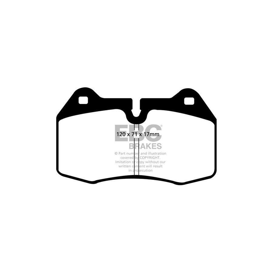 EBC PD06KF111 BMW E38 Greenstuff Front Brake Pad & USR Disc Kit - ATE Caliper 2 | ML Performance UK Car Parts