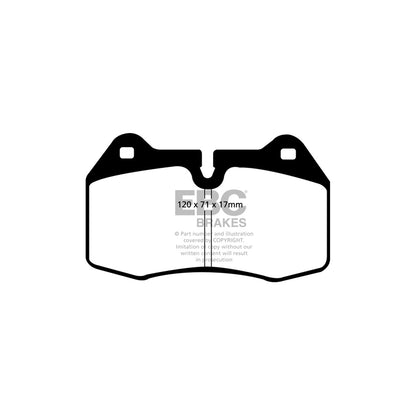 EBC PD06KF111 BMW E38 Greenstuff Front Brake Pad & USR Disc Kit - ATE Caliper 2 | ML Performance UK Car Parts