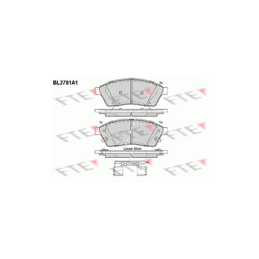 Fte 9011079 Brake Pad Set For Cadillac Srx (Gmt267) | ML Performance UK Car Parts