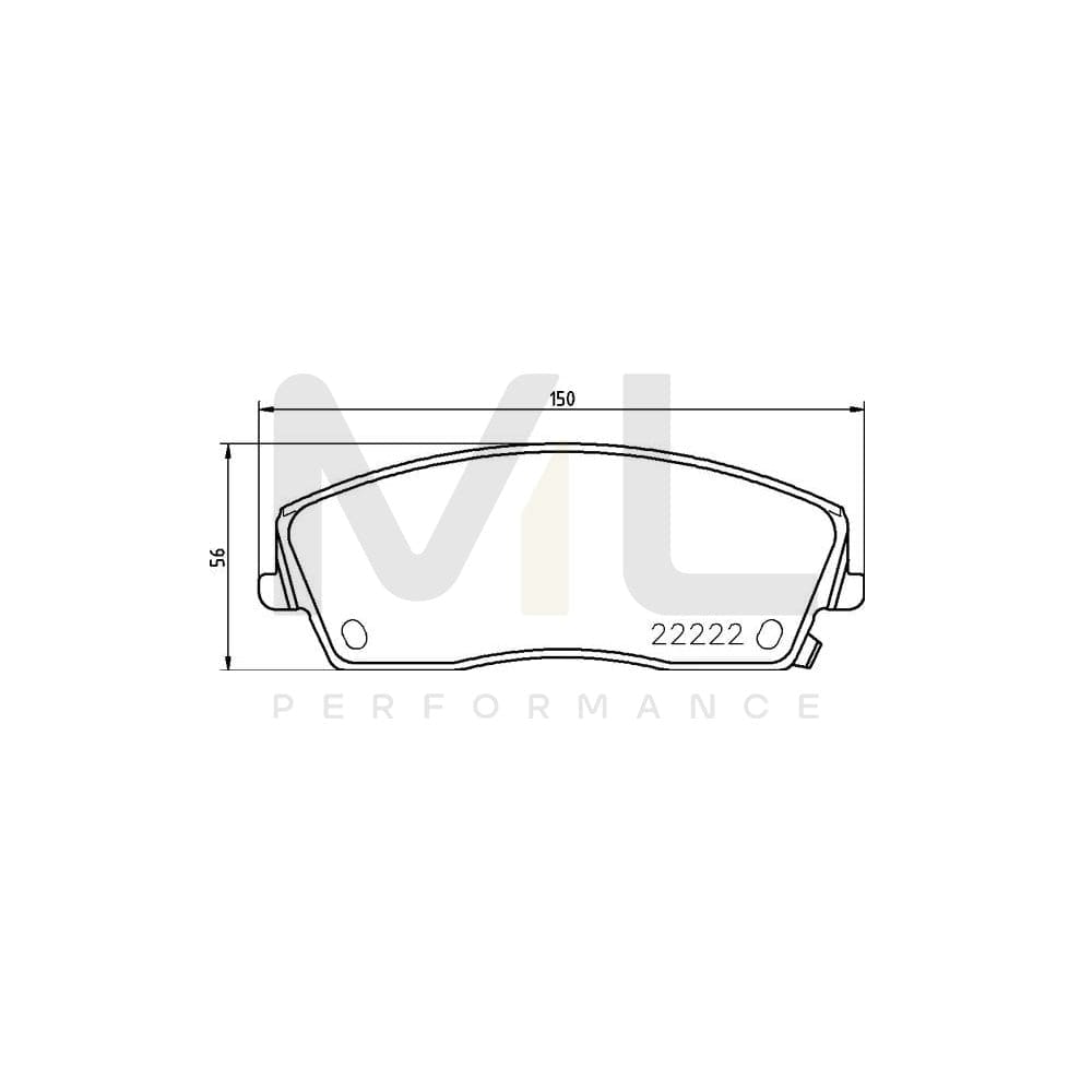 Brembo P 11 041 Brake Pad Set With Acoustic Wear Warning | ML Performance Car Parts