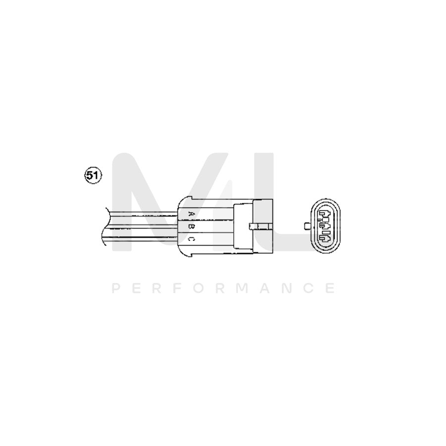 NTK Lambda Sensor / O2 Sensor (NGK 1928) - OTA6F-3A1 | ML Car Parts UK | ML Performance