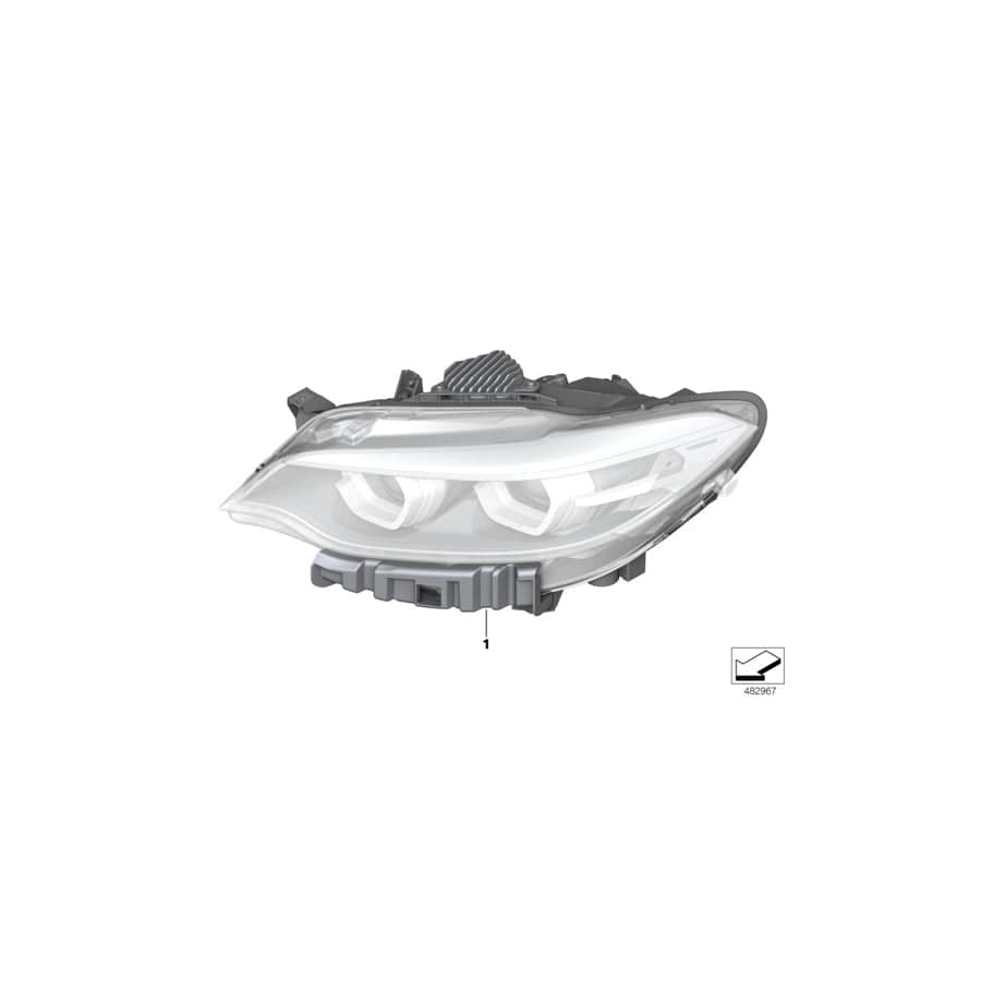 Genuine BMW 63117469788 F23 F22 F87 Headlight, Led, Ahl, High, Right (Inc. 230iX, M2 Competition & M2) | ML Performance UK Car Parts