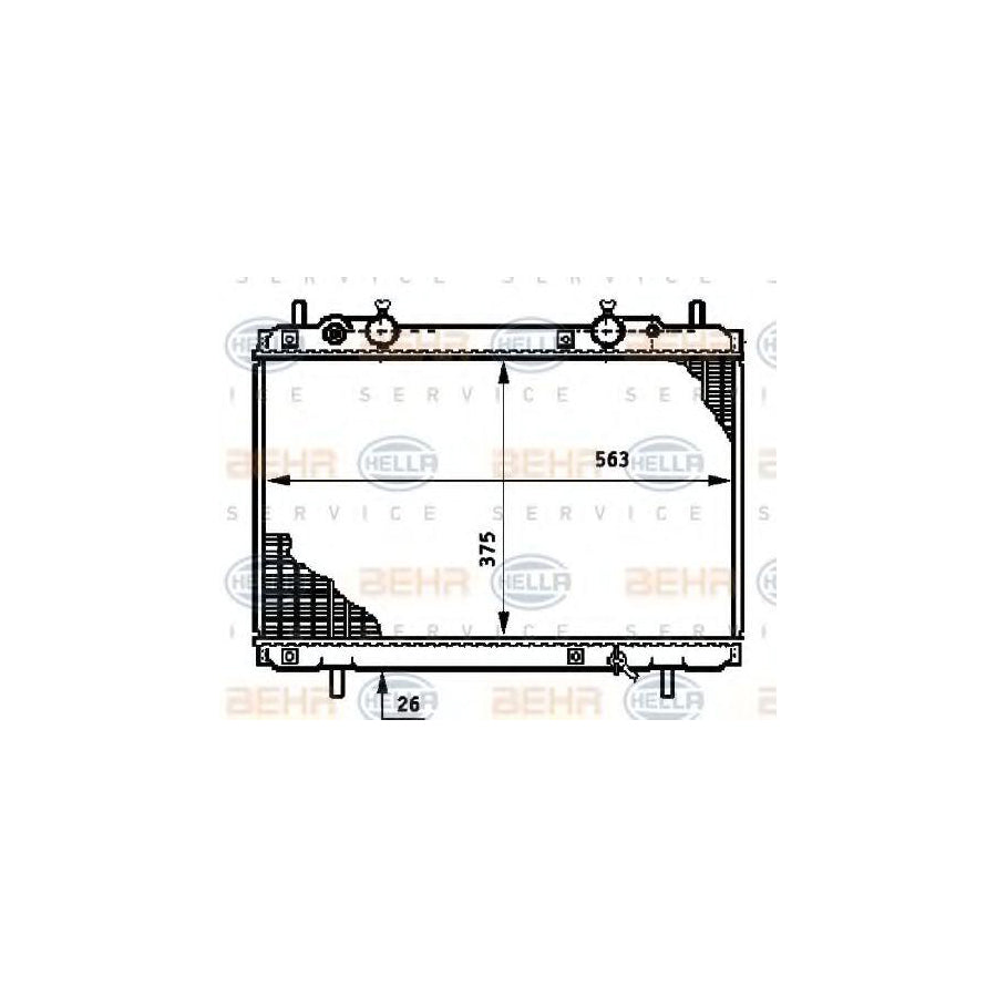 Hella 8MK 376 720-761 Engine Radiator