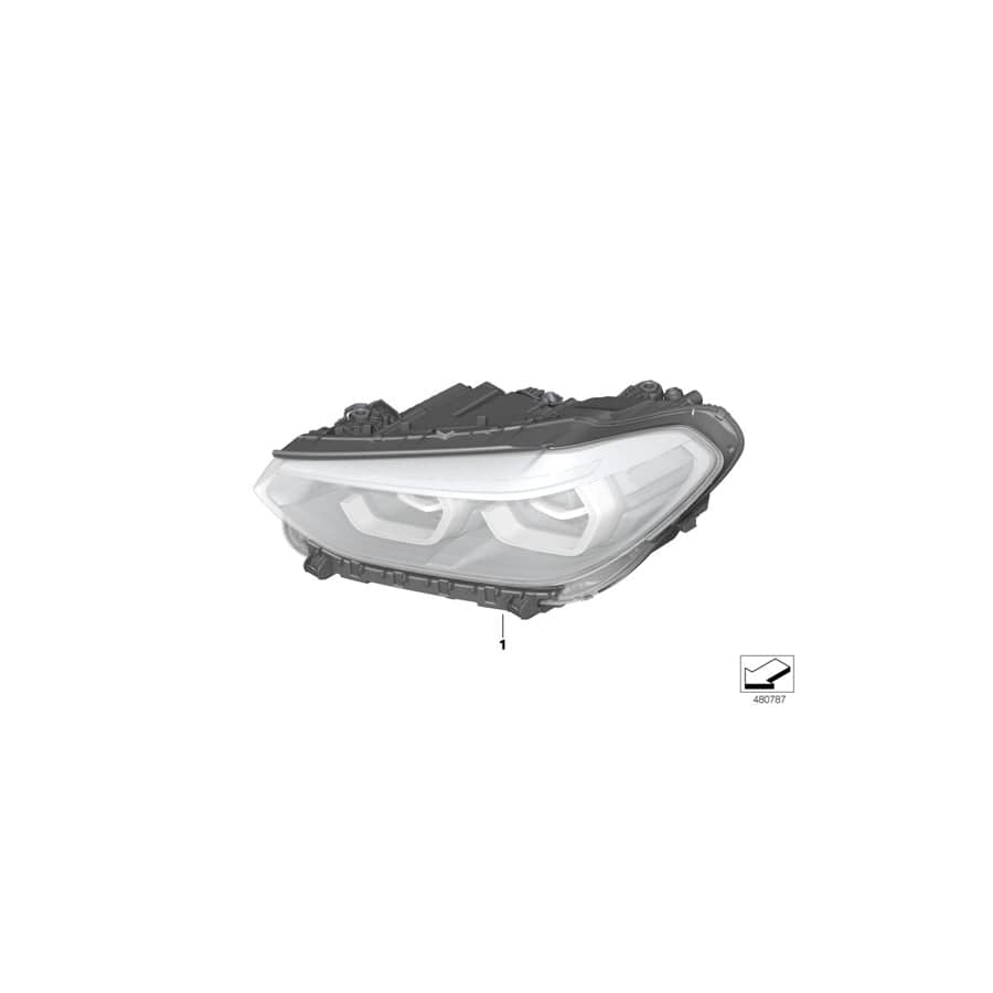 Genuine BMW 63117466122 G02 G01 Headlight, Led, Ahl, Right US (Inc. X4 M40iX, X4 M & X3 M40iX) | ML Performance UK Car Parts