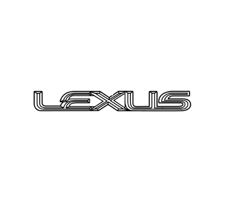 Genuine Lexus 75447-33200 ES Phase 1 Rear Lexus Badge