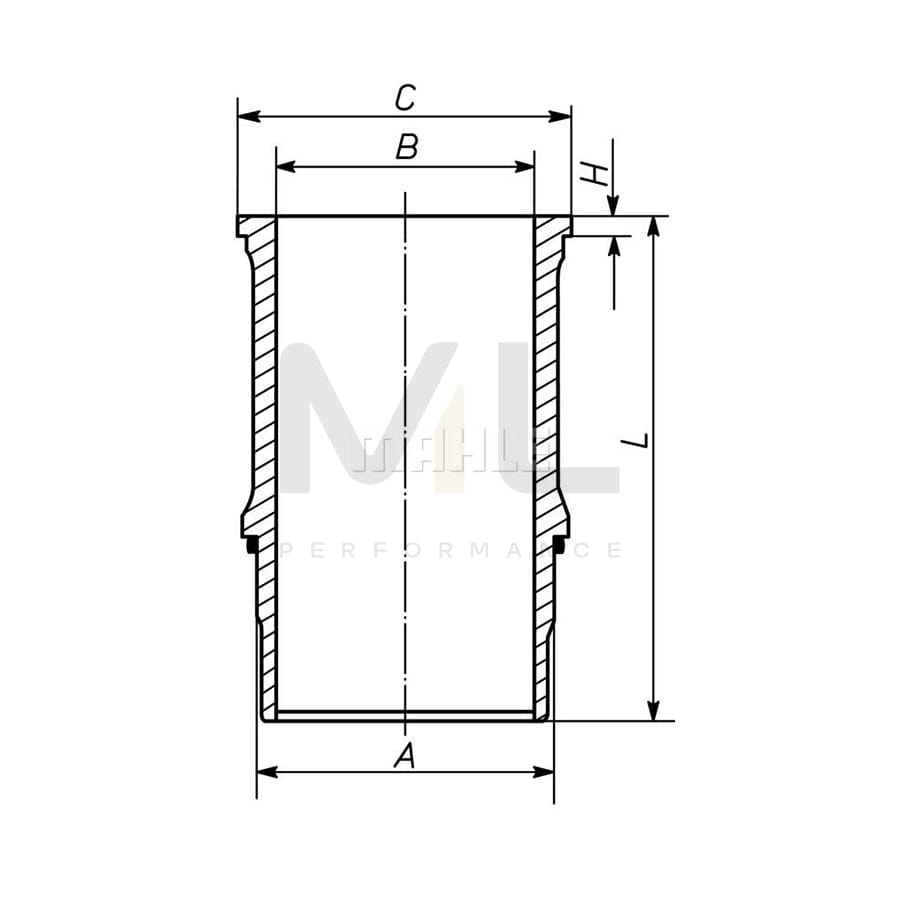 MAHLE ORIGINAL 063 WN 08 00 Cylinder Sleeve 84,0mm | ML Performance Car Parts