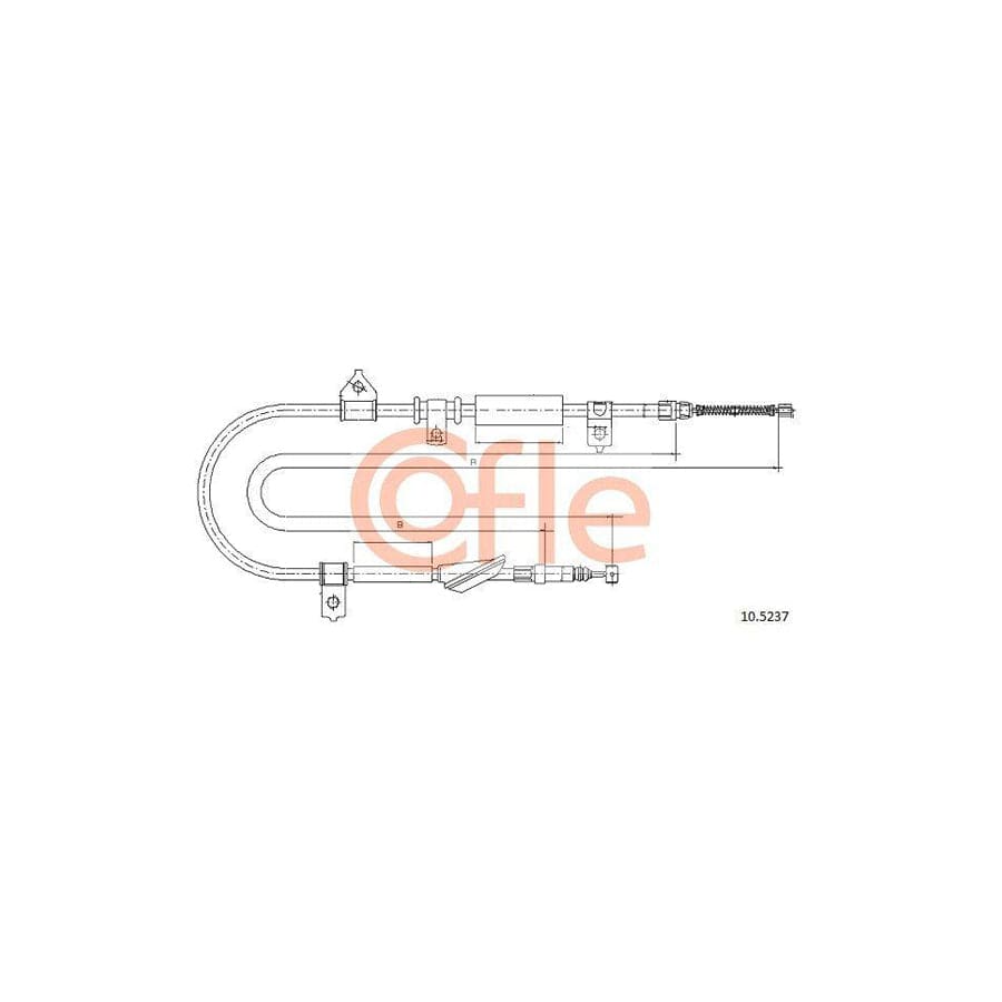 Cofle 92.10.5237 Hand Brake Cable