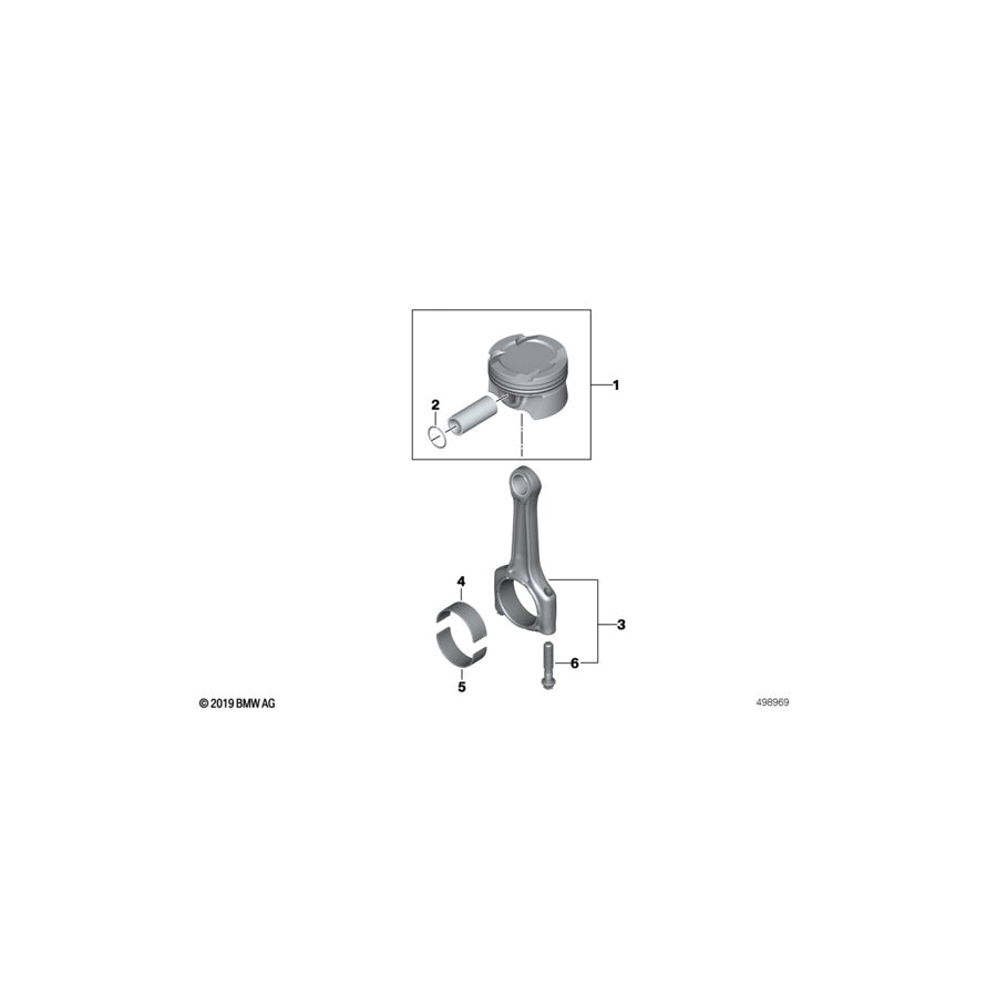 Genuine BMW 11248092858 Set Connecting Rod (Inc. X3 M & X4 M) | ML Performance UK Car Parts