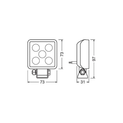 OSRAM  Ledriving Value Series Off Road Ledwl103 Wd Worklight