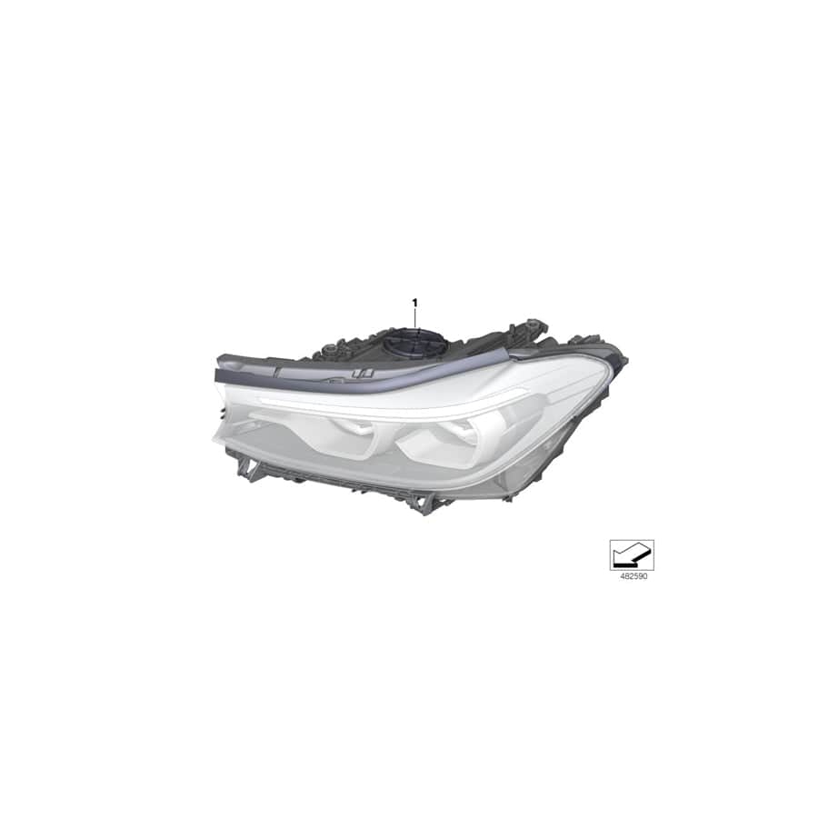 Genuine BMW 63117461882 G32 Headlight, Led, Ahl, Right (Inc. 640iX) | ML Performance UK Car Parts