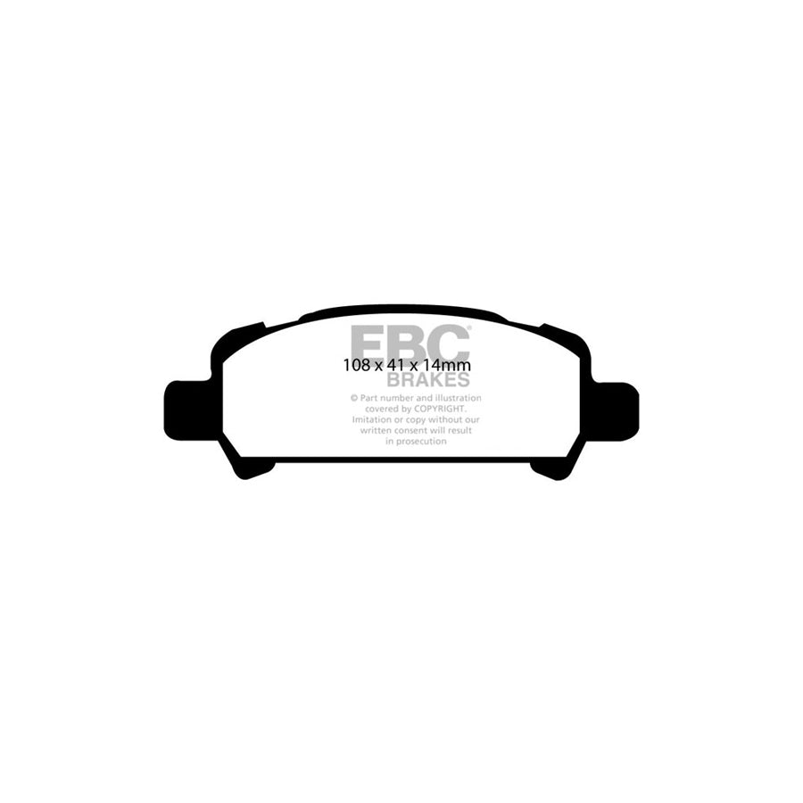 EBC DP31293C Subaru Redstuff Rear Brake Pads (Inc. Impreza & Legacy) 2 | ML Performance UK Car Parts