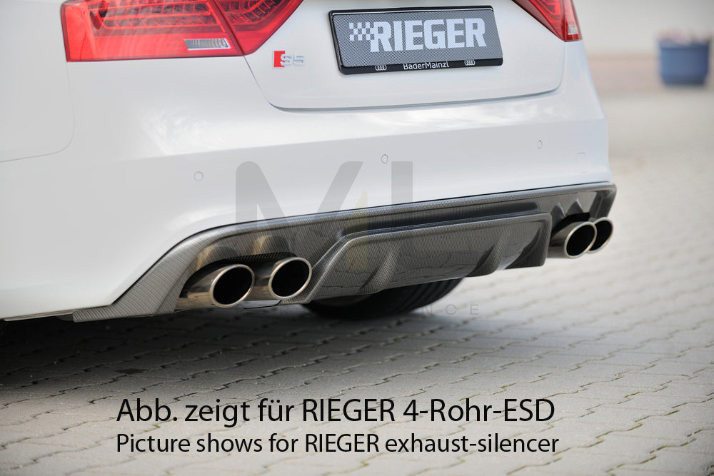 Rieger 00099196 Audi B8 B81 A5 Rear Diffuser 1 | ML Performance UK Car Parts