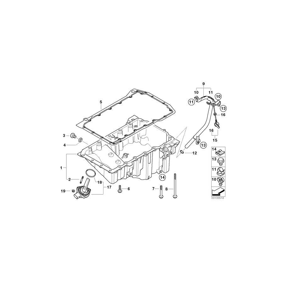 Genuine BMW 11437794615 E60 E91 Guide Tube (Inc. 318d, 520d & 320d) | ML Performance UK Car Parts