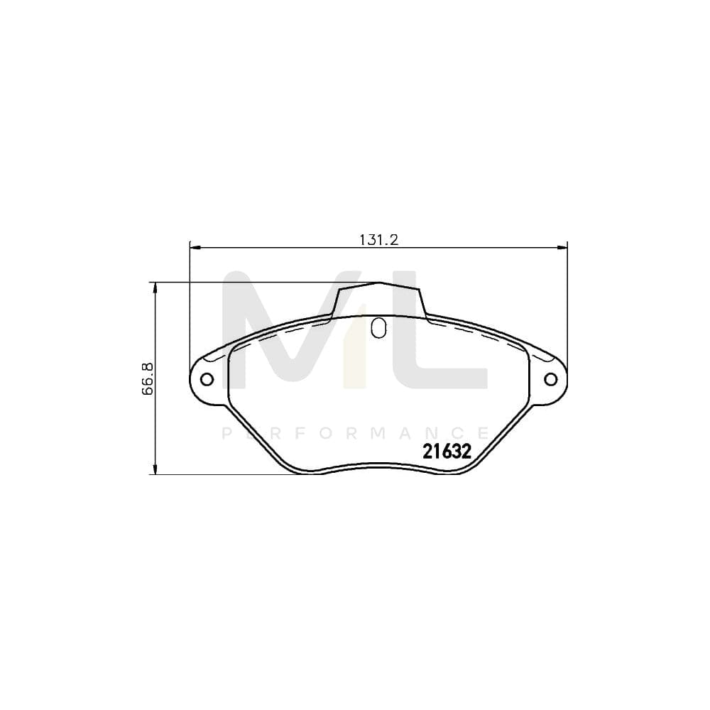 Hella 8DB 355 019-211 Brake Pad Set For Citroën Xantia Incl. Wear Warning Contact | ML Performance Car Parts