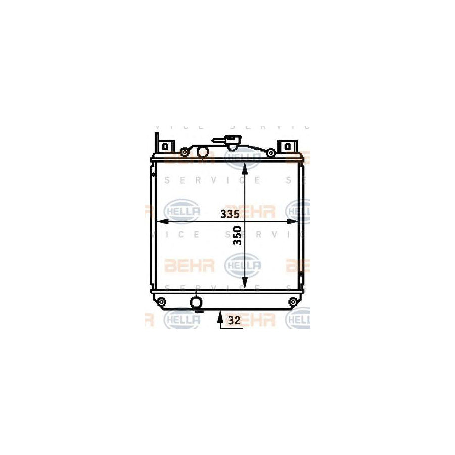 Hella 8MK 376 720-731 Engine Radiator For Suzuki Swift