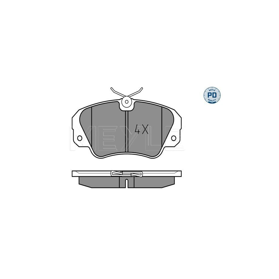 Meyle 025 213 6819/Pd Brake Pad Set